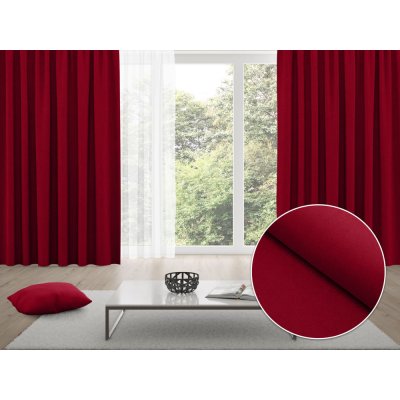 Biante Zatemňovací závěs Blackout BKU-106 Vínový - šířka 140 cm 140x250 cm – Hledejceny.cz