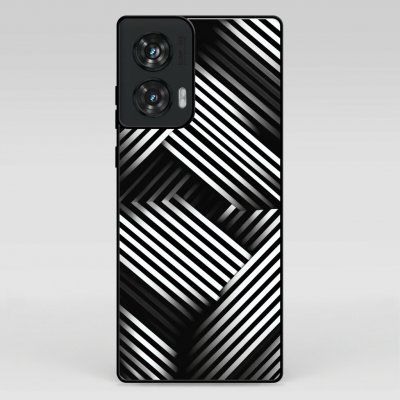 4NewCase GLOSSY Motorola Edge 50 Fusion Monochrome Lines 1014560500068 – Zboží Živě