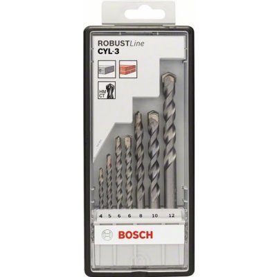 7dílná sada vrtáků do betonu Robust Line CYL-3 4; 5; 6; 6; 8; 10; 12 mm BOSCH 2607010545 – Zboží Mobilmania