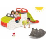 SMOBY 840200-16 preliezačka Adventure Car s pieskoviskom a šmykľavkou + červený traktor RX Bull s prívesom – Zbozi.Blesk.cz