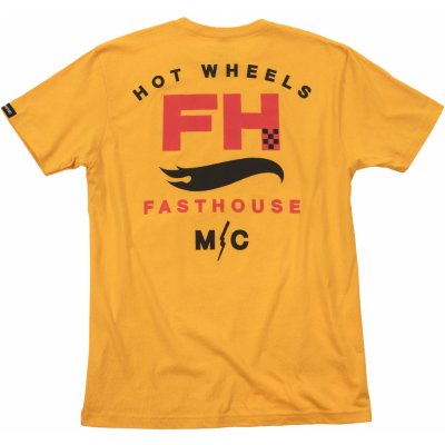 Fasthouse Hot Wheels Array Tee Gold