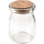 Prima-obchod Skleněná lahvička s korkem 56x73 mm, barva transparent – Sleviste.cz