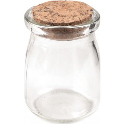 Prima-obchod Skleněná lahvička s korkem 56x73 mm, barva transparent – Sleviste.cz