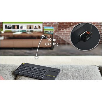 Logitech Wireless Touch Keyboard K400 Plus DE 920-007128