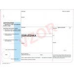 Obálka s doručenkou s modrým pruhem vzor č. 4 – Zboží Živě