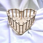 Dřevěný svět online Konstrukce pro vyplétaný košík srdce 20 cm výška 7 cm – Zboží Dáma Dřevěný svět online Konstrukce pro vyplétaný košík srdce 20 cm výška 7 cm – Zboží Dáma