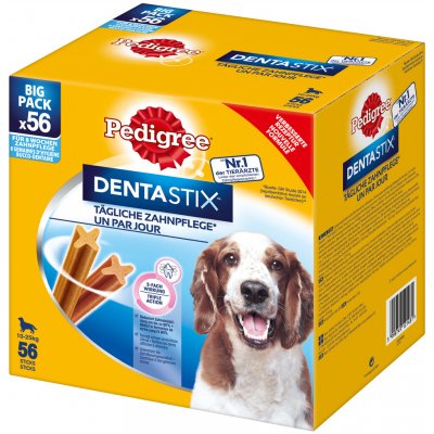 Pedigree Dentastix každodenní péče o zuby Multipack Medium 168 ks pro středně velké psy 10 25 kg – Hledejceny.cz