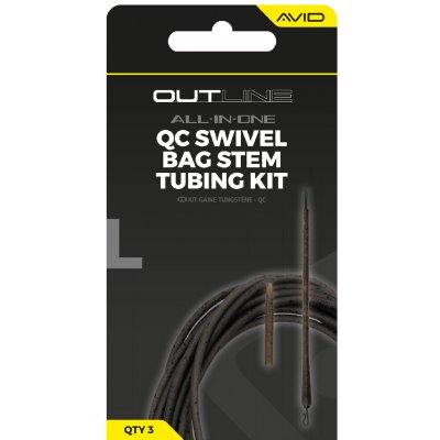 Avid Carp Montáž Outline QC Swivel Bag Stem Tungsten Tubing Kit – Sleviste.cz