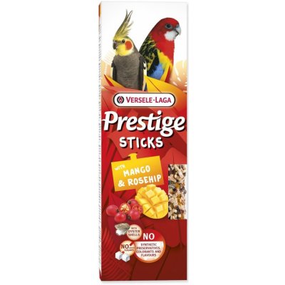 Versele-Laga Prestige Sticks tyčinky Mango & šípek pro velké papoušky 140 g – Zboží Dáma