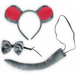 Sada myš s ocasem čelenkou a motýlkem – Sleviste.cz