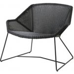Cane-line Nízké křeslo Breeze 87x72x73 cm rám kov sand výplet umělý ratan sand – Hledejceny.cz