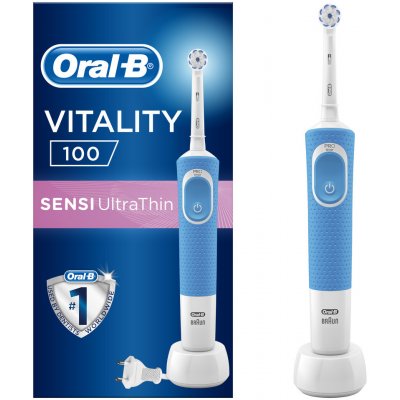 Oral B Vitality 100 Sensi UltraThin Blue – Zboží Mobilmania