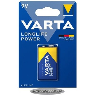 Varta Longlife Power 9V 1 ks 04922 121 411 – Zboží Mobilmania