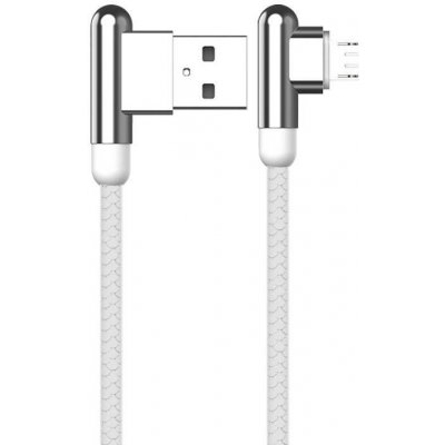 Kaku KSC-125 Elbow USB / Lightning 3.2A, 1,2m, bílý