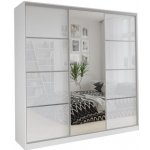 Nejlevnější nábytek Litolaris 200 se zrcadlem bílý lesk – Zboží Mobilmania