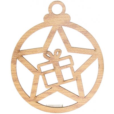 Naše galanterie Dekorace dub dáreček 8cm – Sleviste.cz