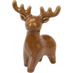 Vánoční porcelánový sob stojící 14,5 cm – béžový, H&L – Hledejceny.cz