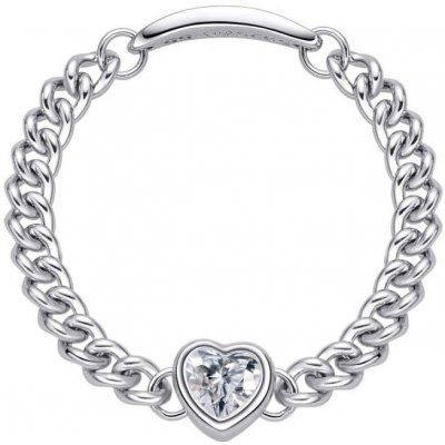 Moiss Stříbrný řetízkový prsten Třpytivé srdce CZR00011 P – Sleviste.cz