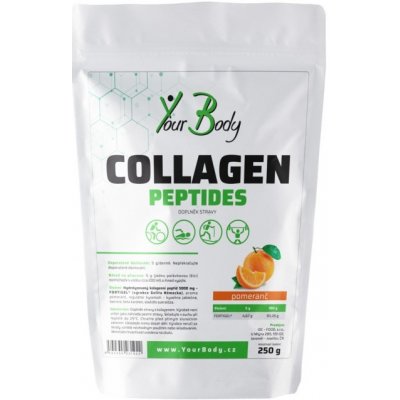 Yourbody COLLAGEN PEPTIDES pomeranč 250 g – Hledejceny.cz