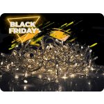 1V40-WW LED vánoční závěs rampouchy 120 LED 3m x 0,7m přívod – Hledejceny.cz