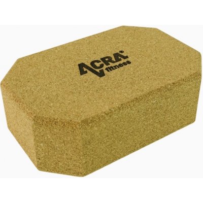 Acra Cork wood yoga block 22,2 x 14,5 x 7,5 cm – Zboží Dáma