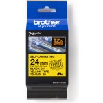 Brother TZ-SL651 / TZe-SL651 Pro Tape, 24mm x 8m, černý tisk / žlutý podklad, originální páska