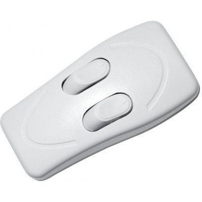 Spínač 250V 3x1A, 2-páčkový bílý – Hledejceny.cz