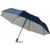 Deštník Alex deštník skládací s automatickým otvíráním modro stříbrný
