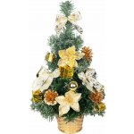 MagicHome vánoční stromeček ozdobený, zlatý, 40 cm – Hledejceny.cz