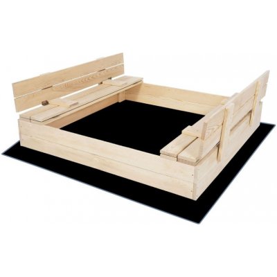 SPRINGOS ZUZA 120N pískoviště s krytem 120x120 cm + podložka – Zboží Dáma