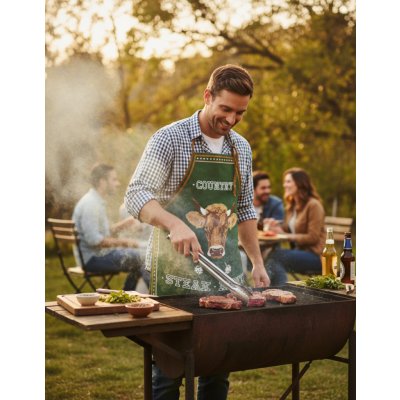 Forbyt zástěra a chňapka Steak Menu zelená – Zboží Mobilmania