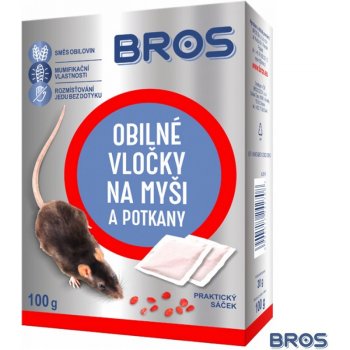 Bros Na myši a potkany obilné vločky 5 x 20 g