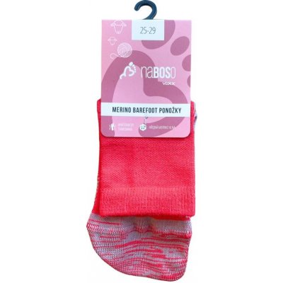 Naboso Barefoot ponožky Merino červené – Sleviste.cz