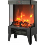 Adler Stojící elektrický krb s topením 2000 W 37,8 x 51,5 x 22,8 cm černý – Zboží Dáma