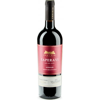 Keburia Winery Červené Saperavi suché 14% 0,75 l (holá láhev) – Hledejceny.cz
