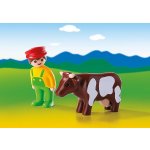 Playmobil 6972 Farmář s krávou – Zboží Živě