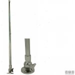 Nerezová skládací tyč na vlajku s nastavovacím knoflíkem. – Zboží Dáma