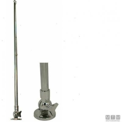 Nerezová skládací tyč na vlajku s nastavovacím knoflíkem. – Zboží Dáma