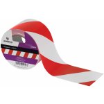 Walteco Výstražná páska, červenobílá, 50micx75mmx100m , 20157 – Zboží Mobilmania
