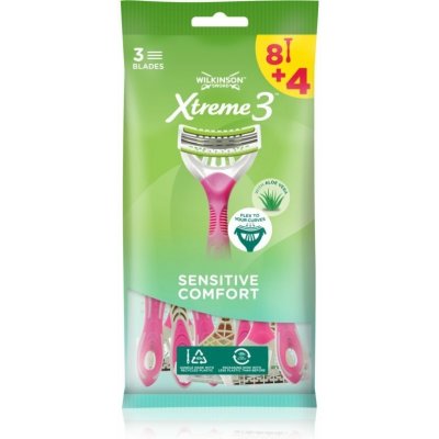 Wilkinson Sword Xtreme 3 Beauty Sensitive 12 ks – Zboží Mobilmania
