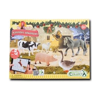 MAC TOYS Kalendář adventní farma a koně interaktivní 40x30cm