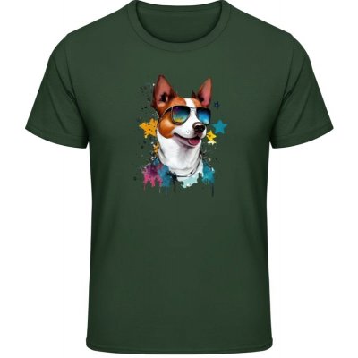 Gildan Soft Style tričko Design č.1 - Pes SuperStar- Forest Green – Zboží Mobilmania