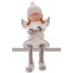 MagicHome Postavička Vánoce Anděl s knihou keramika 22x20x32,50 cm – Hledejceny.cz