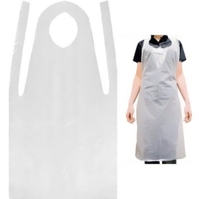 Bonree Medical Zástěra jednorázová PE zástěra 71x117 cm bílá nesterilní 100 ks – Zboží Dáma