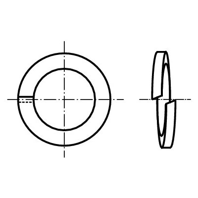 PROFISTYL DIN 127B Podložka pružná s obdélníkovým průřezem, forma B (pro šestihranný šroub) pozink Varianta: DIN 127B podložka pérová obdelníková pro 6HR. šrouby ZnB (12,2x21,1x5,0mm) M12 – Hledejceny.cz