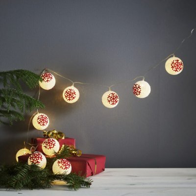 Star Trading Vánoční ozdobný řetěz Ornament 10 LED červený – Hledejceny.cz