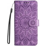 Embossing Pattern Slunečnice fialové – Realme C67 4G – Zboží Živě