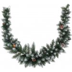 M.A.T. Group Dekorace GIRLANDA 180cm PVC zelená s bílými koncovkami 386897 – Hledejceny.cz