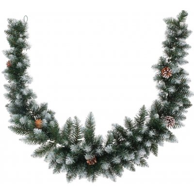 M.A.T. Group Dekorace GIRLANDA 180cm PVC zelená s bílými koncovkami 386897 – Hledejceny.cz