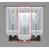 Záclona Panelová dekorační záclona na žabky KLAUDIA, bílá, šířka 60 cm výška od 120 cm do 160 cm (cena za 1 kus panelu) MyBestHome Rozměr: 60x140 cm